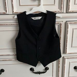 Boys Black Vest